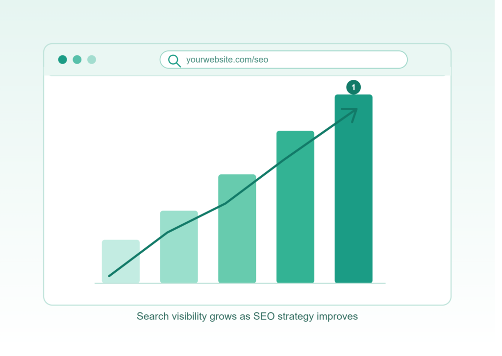 seo growth illustration brand
